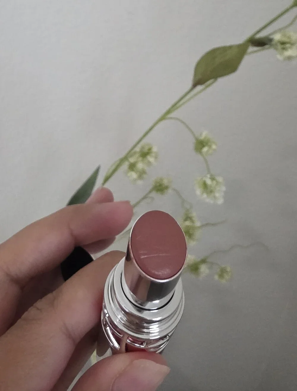 YSL Loveshine Candy Glaze Lip Gloss Stick #15 Showcasing Nude